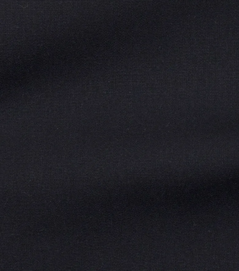 Chemise en popeline unie noire facile à repasser