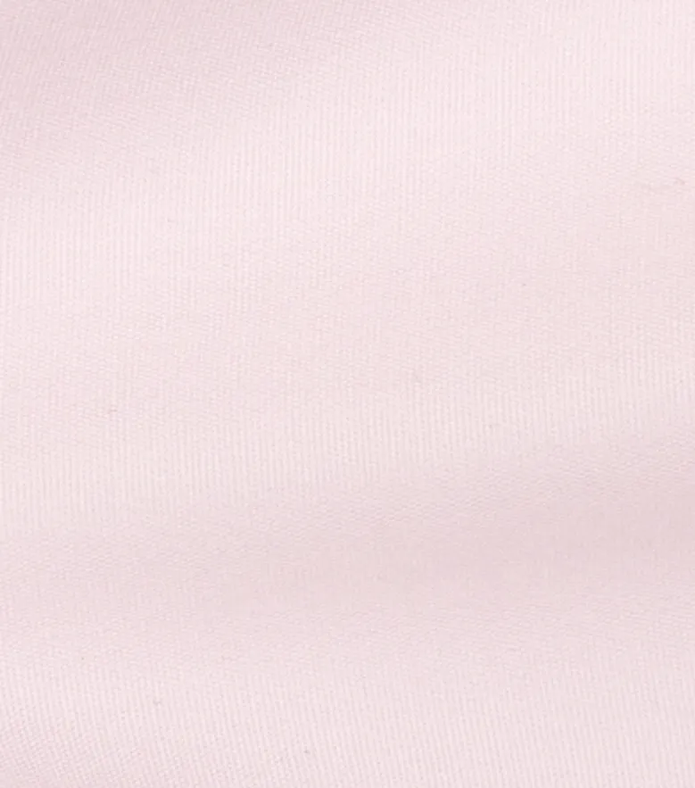 Chemise en popeline unie rose pâle facile à repasser