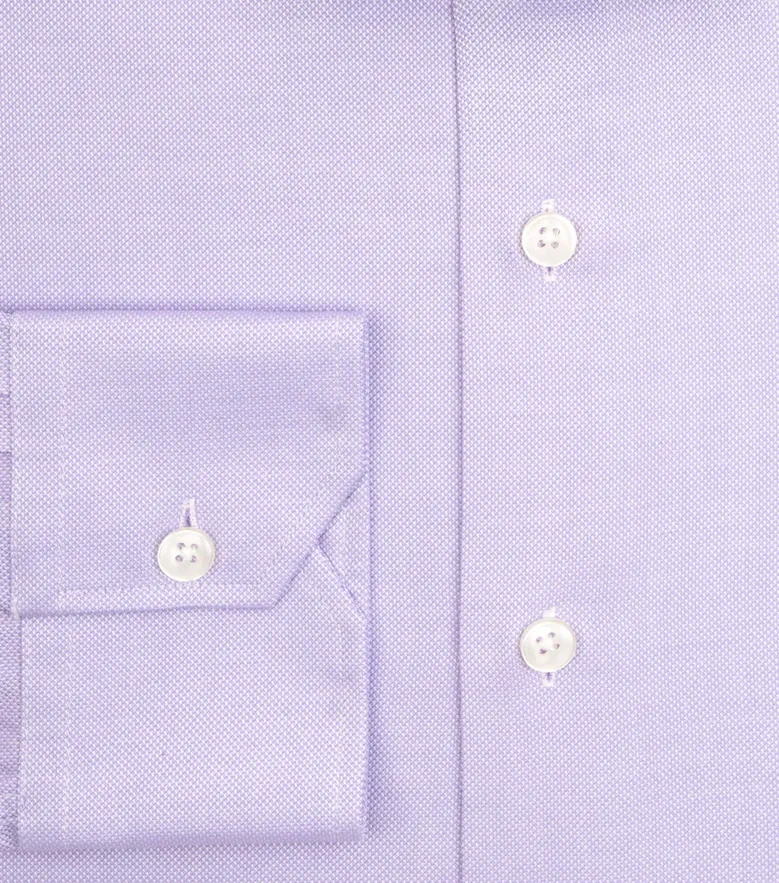 Chemise en Oxford Royal mauve facile à repasser