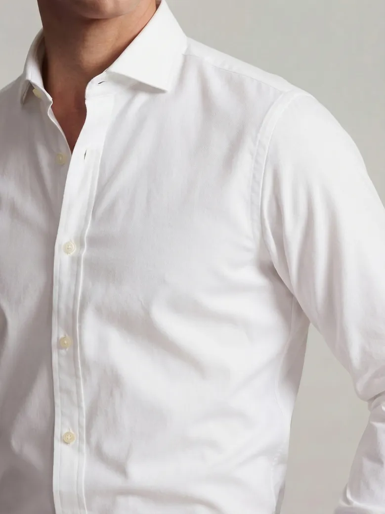 Chemise en Oxford uni blanc