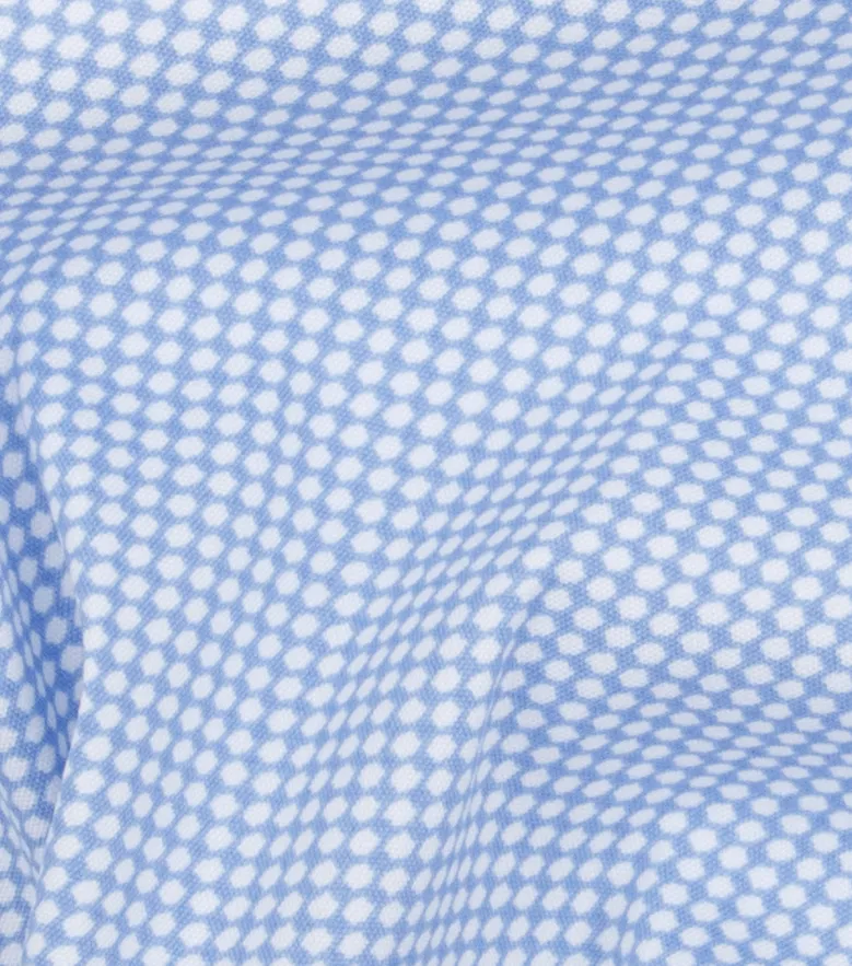 Eenvoudig te strijken effen wit poplin overhemd