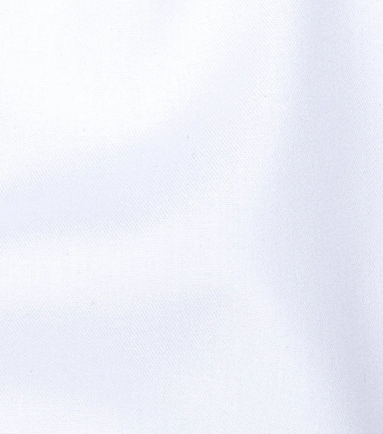 Chemise en twill blanc uni léger
