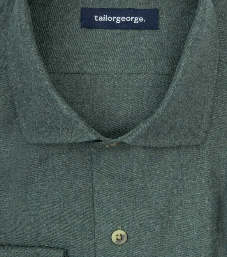 Eenvoudig te strijken effen wit poplin overhemd