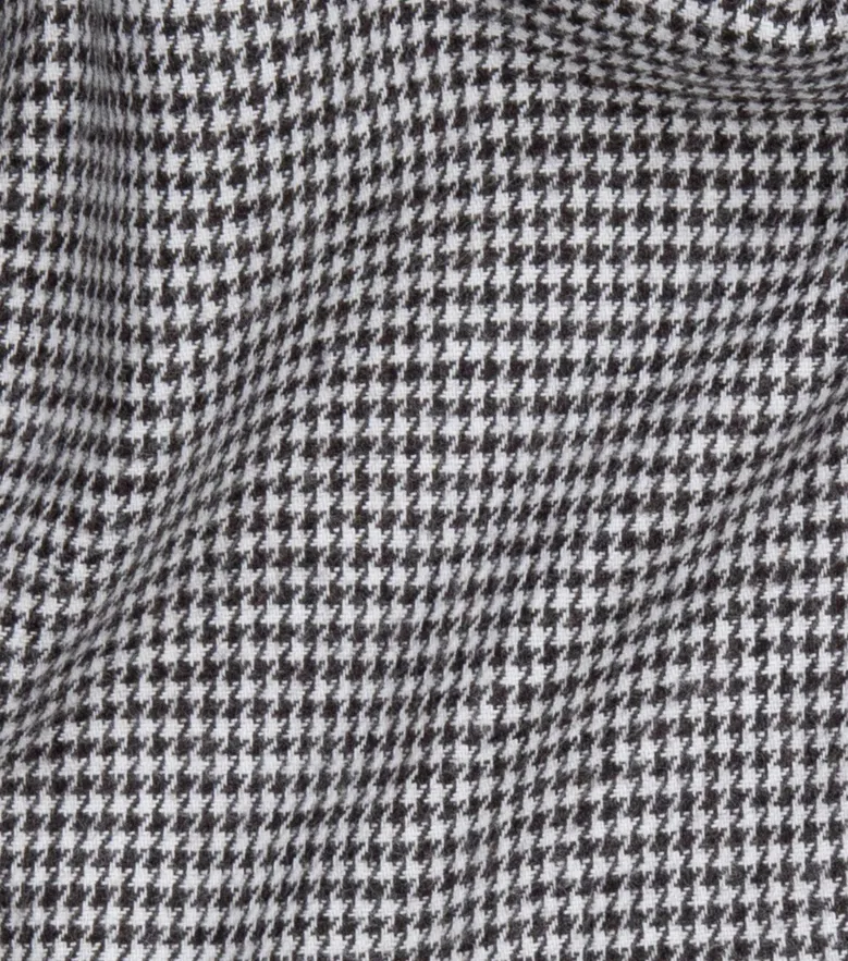 Chemise en flanelle à mini-carreaux marron