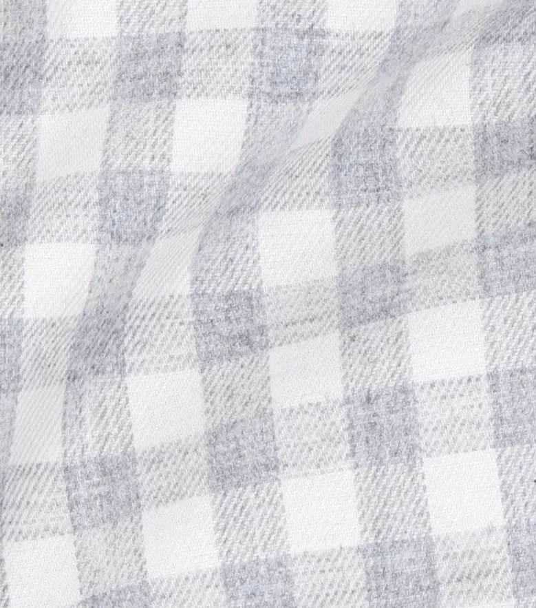 Chemise en flanelle à carreaux gris