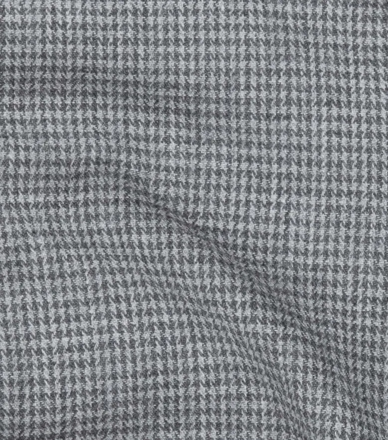 Chemise en flanelle à mini-carreaux gris