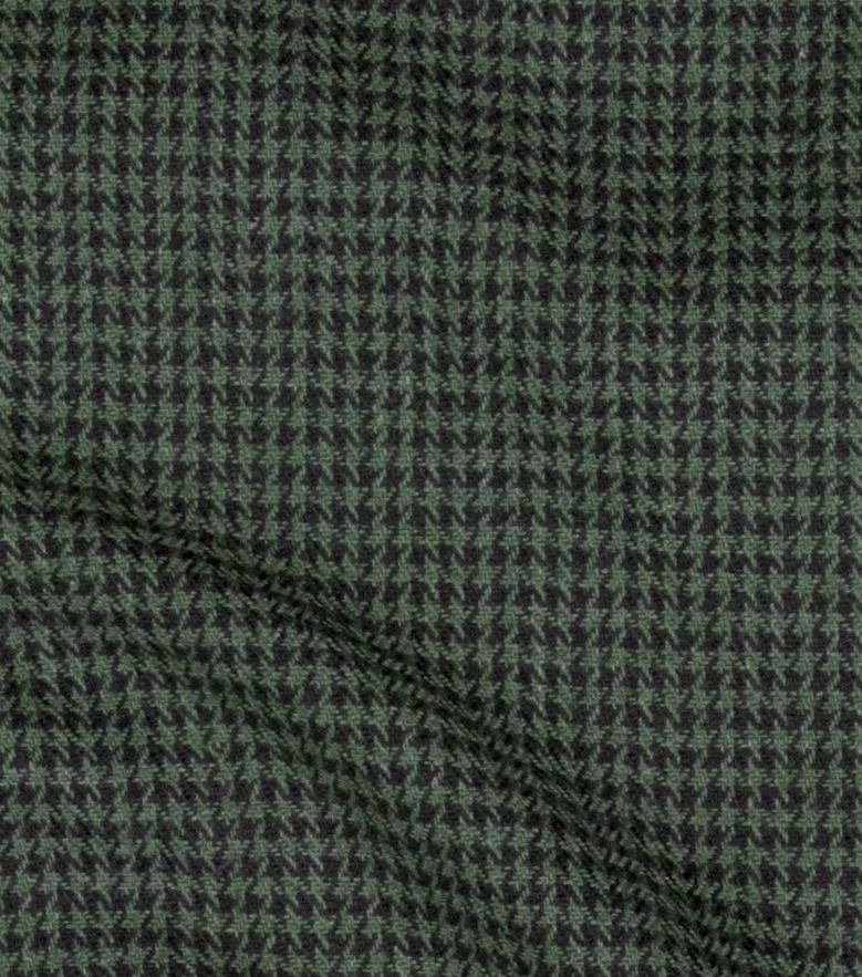 Chemise en flanelle à mini-carreaux verts