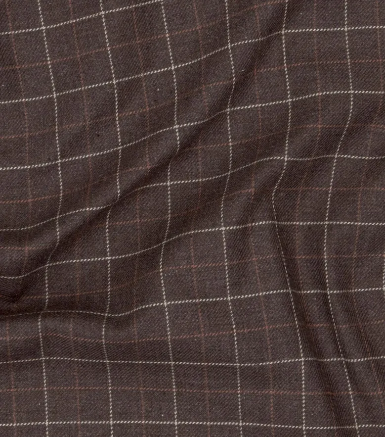 Chemise en flanelle à carreaux marron