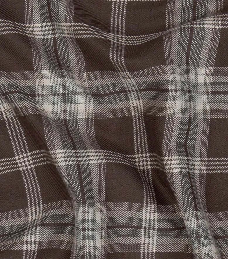 Chemise en flanelle à carreaux marron