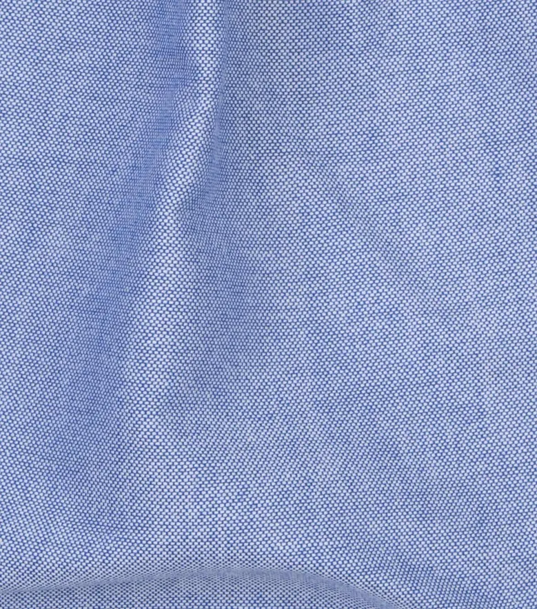 Chemise en Oxford sport bleu uni