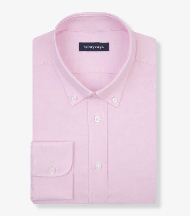 Chemise en Oxford uni rose