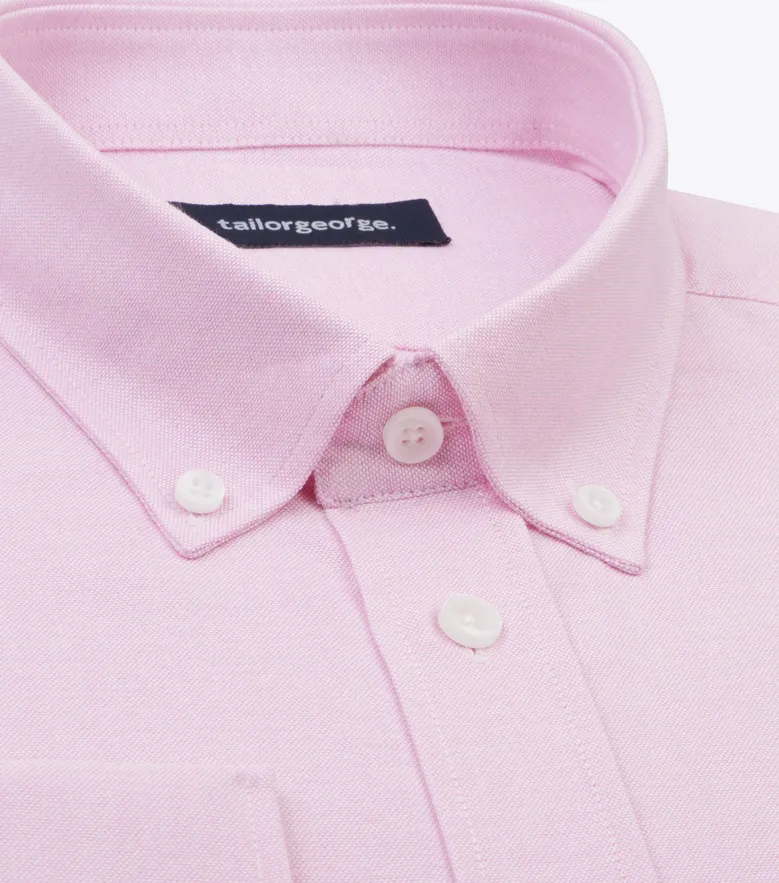 Chemise en Oxford uni rose