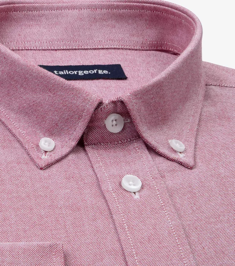 Eenvoudig te strijken effen wit poplin overhemd