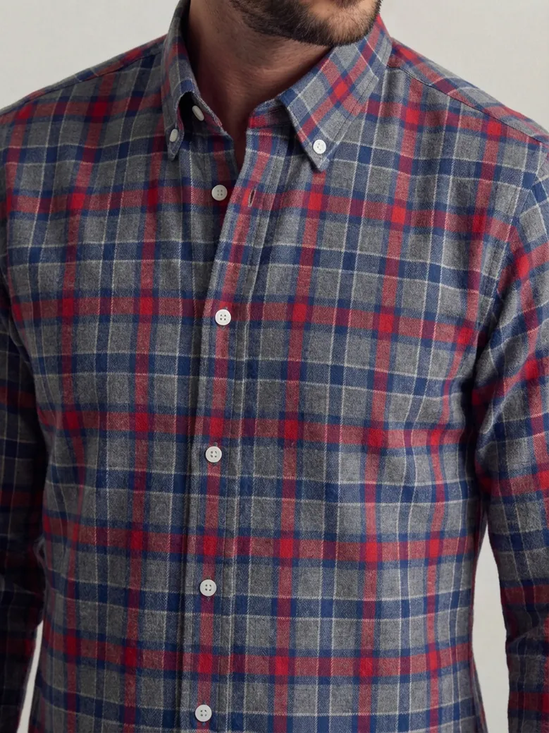 Chemise en flanelle légère et douce