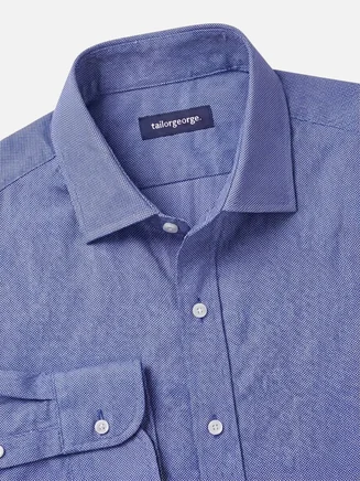 Chemise en Oxford uni bleu