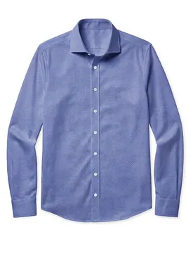Chemise en Oxford uni bleu